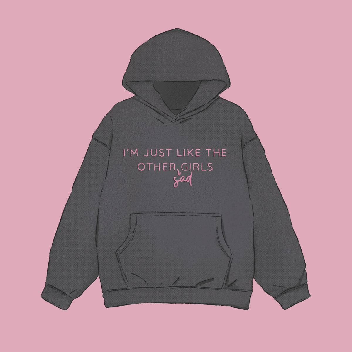 Sad girl hot sale in hoodie